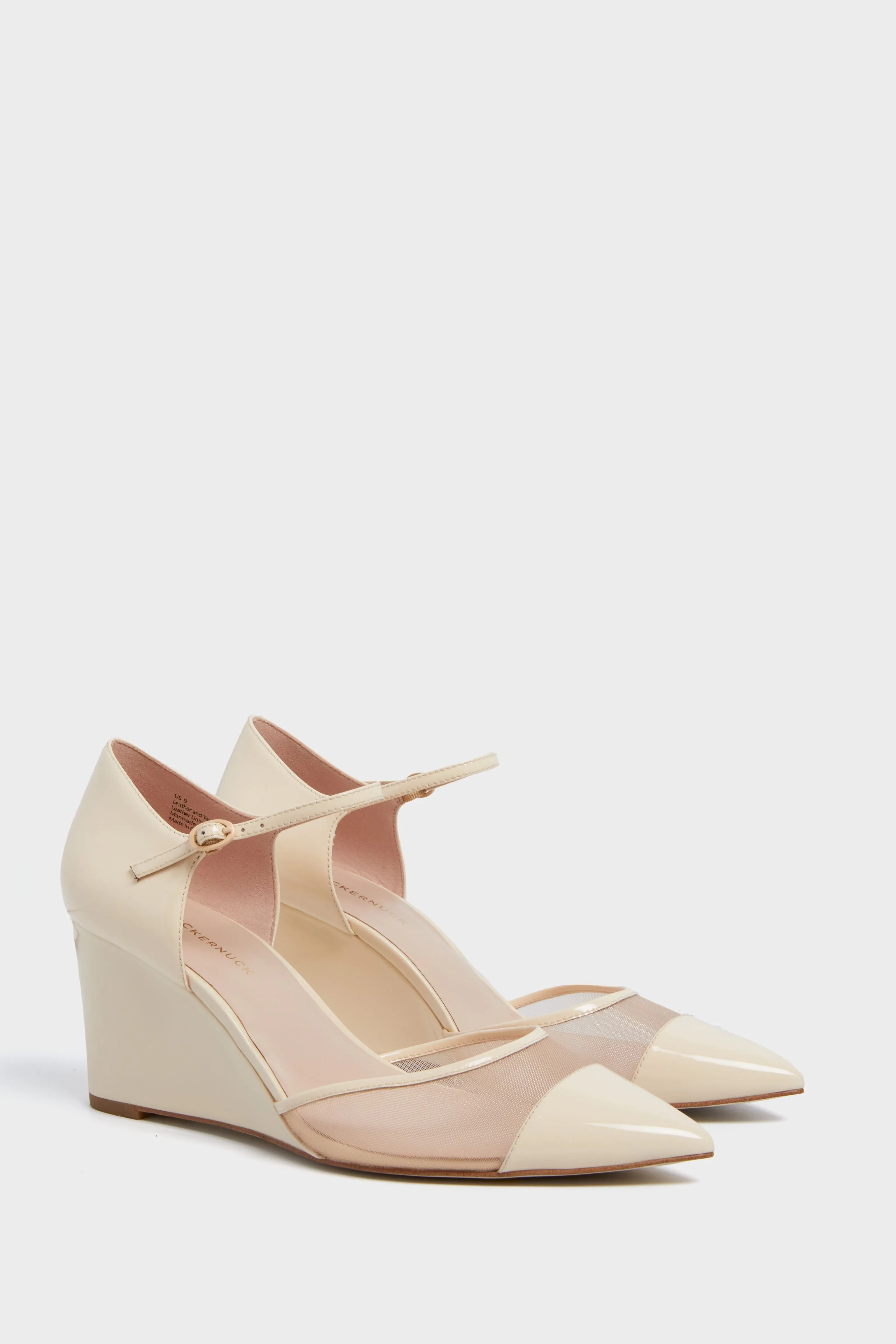 Ivory Patent Darcy Wedges