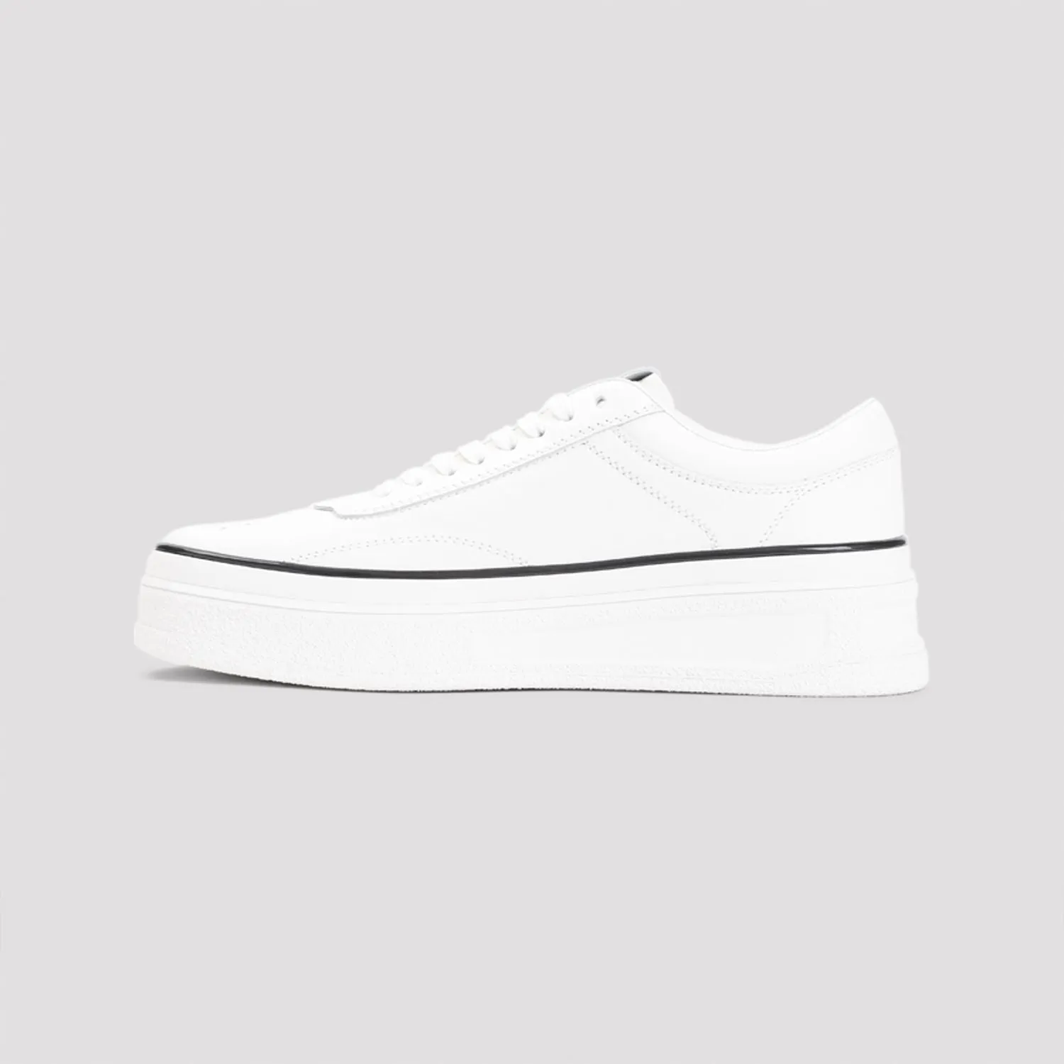 JIL SANDER Low Profile Leather Sneakers for Men