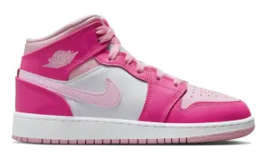 JORDAN 1 MID FIERCE PINK (GS)