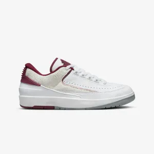 Jordan | AIR JORDAN 2 RETRO LOW  { WHITE/CHERRYWOOD RED-LT STEEL GREY