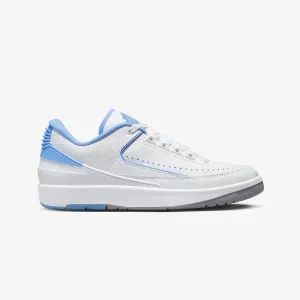 Jordan | AIR JORDAN 2 RETRO LOW  { WHITE/UNIVERSITY BLUE-CEMENT GREY