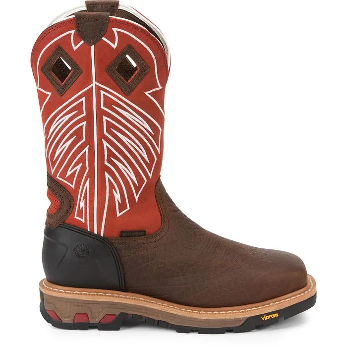 Justin Work Boots Roughneck 12" Steel Toe Waterproof Work | Style WK2115