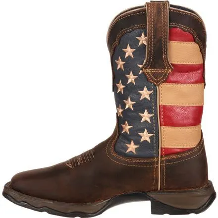 LADY REBEL BY DURANGO PATRIOTIC PULL-ON WESTERN FLAG BOOT