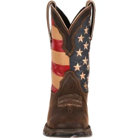 LADY REBEL BY DURANGO PATRIOTIC PULL-ON WESTERN FLAG BOOT