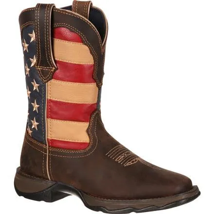 LADY REBEL BY DURANGO PATRIOTIC PULL-ON WESTERN FLAG BOOT