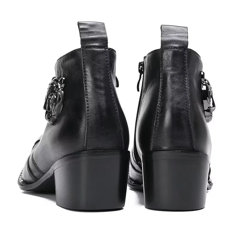 LuxePoint Leather Chic Dress Boots