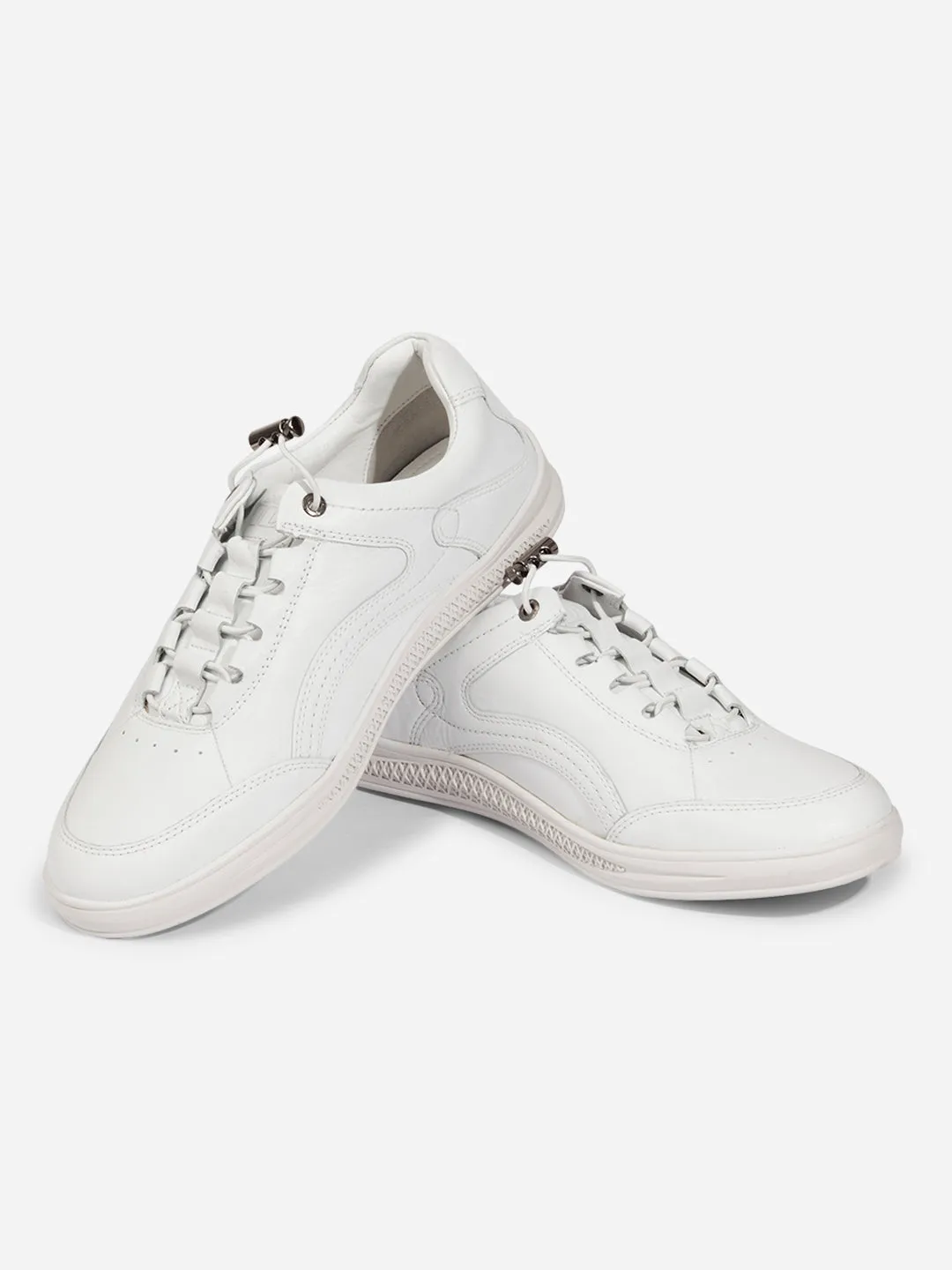 Men White Leather Sneaker (ID3090)