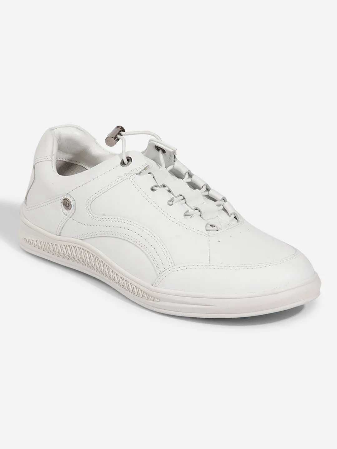 Men White Leather Sneaker (ID3090)