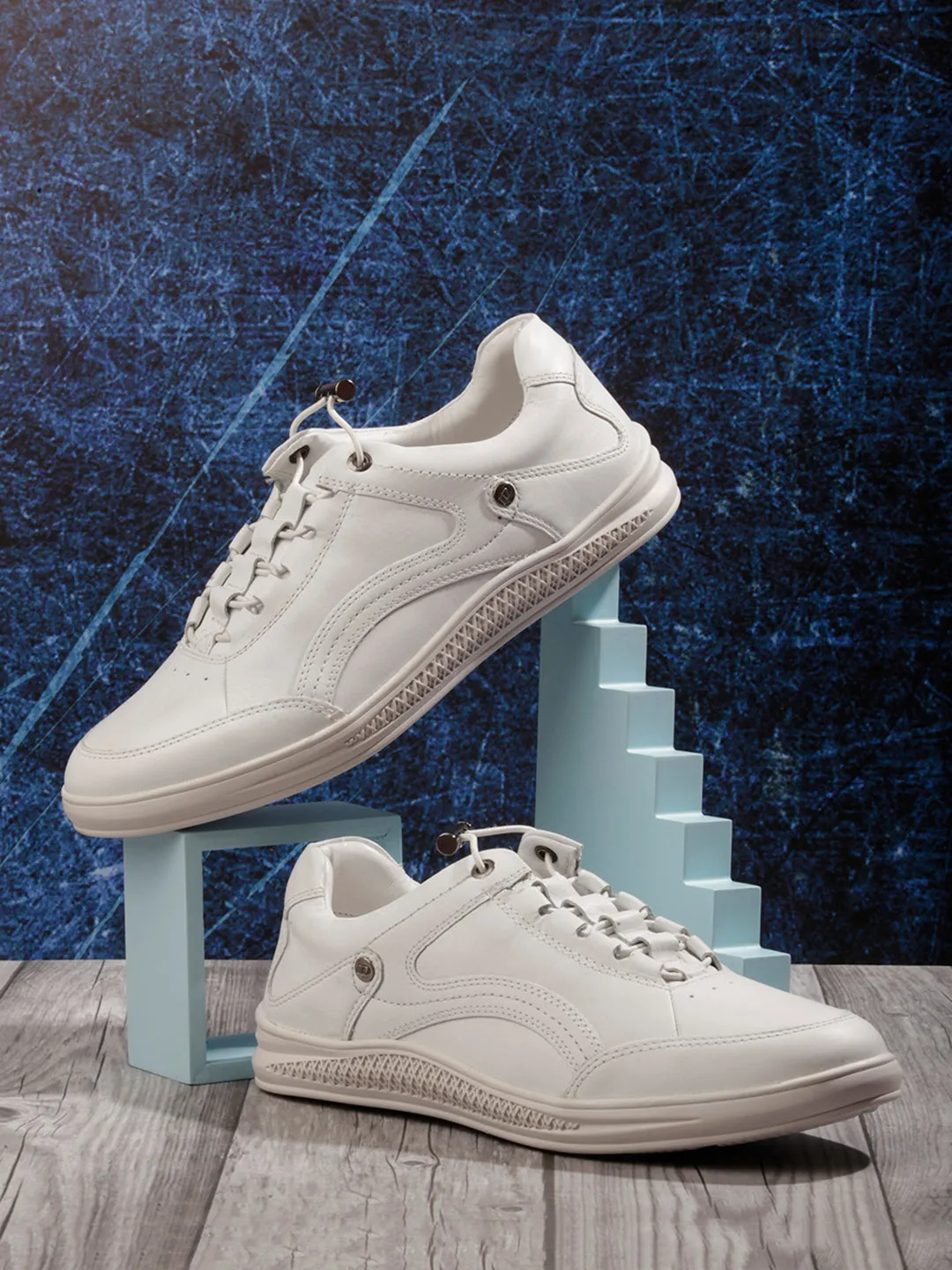 Men White Leather Sneaker (ID3090)