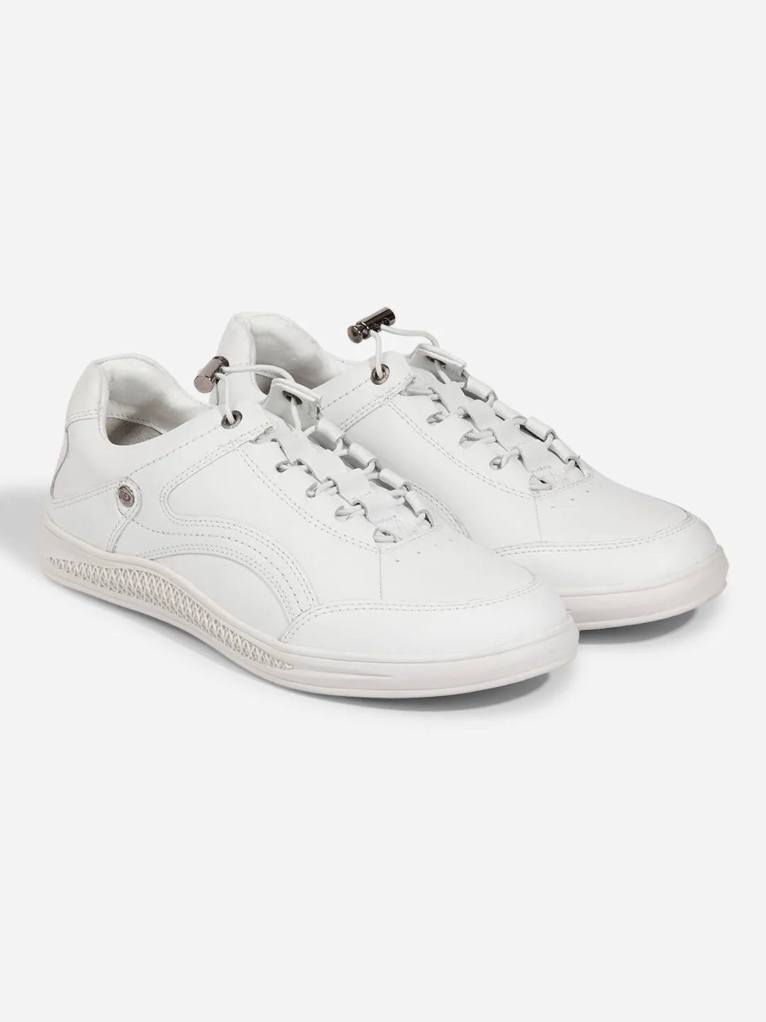 Men White Leather Sneaker (ID3090)