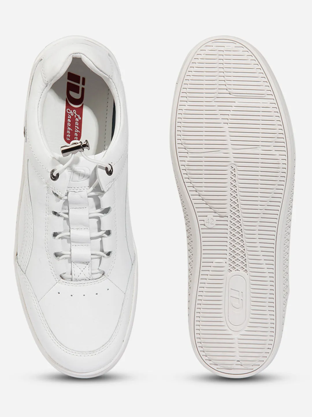 Men White Leather Sneaker (ID3090)