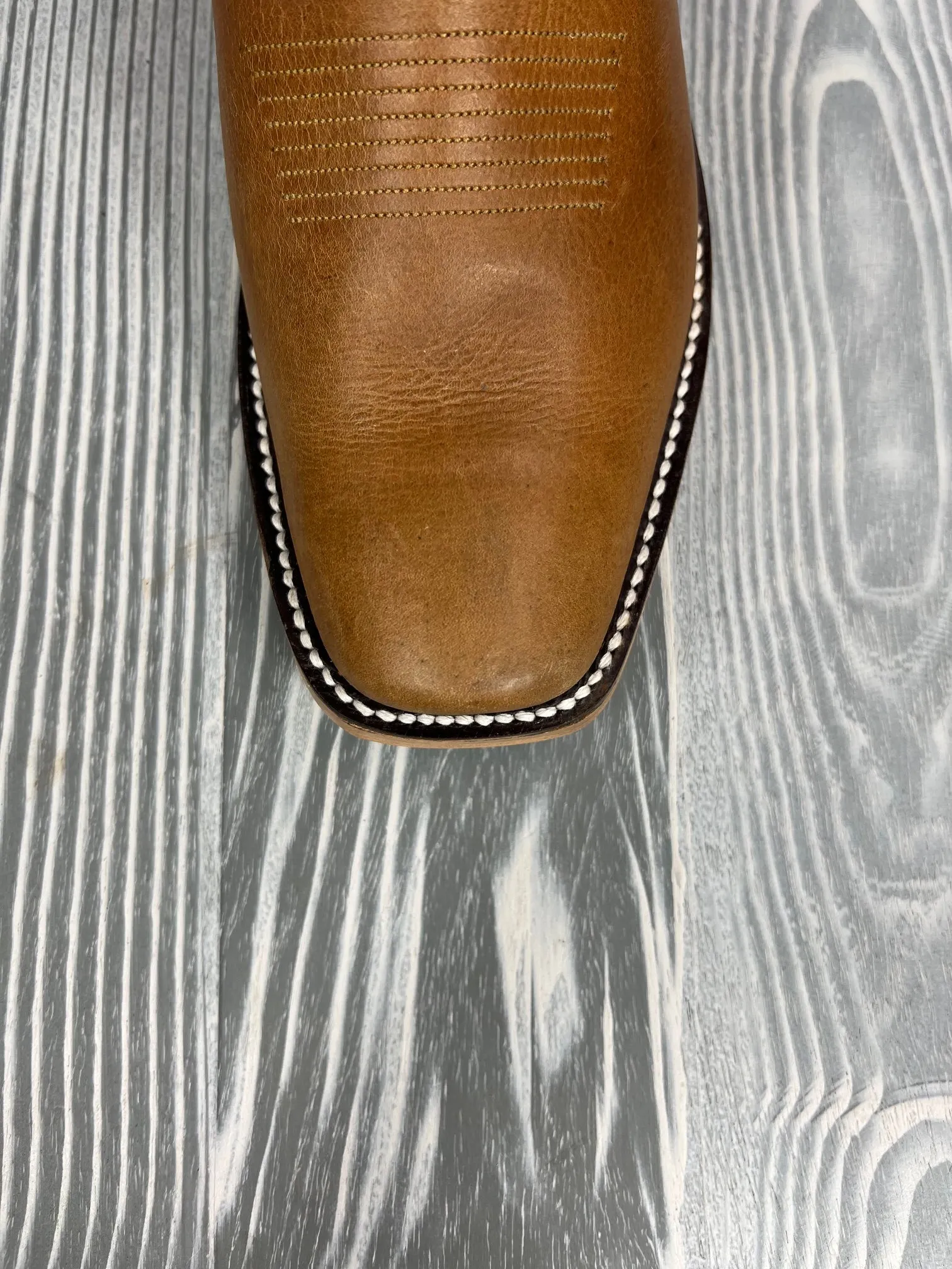 Men's Olathe Vintage Old Town Cognac with 12" Blue Barcelona Tops
