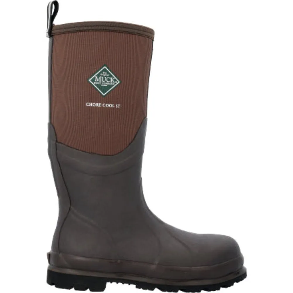 Muck Chore Cool Men's Steel Toe Tall Boots Csctstl In Brown