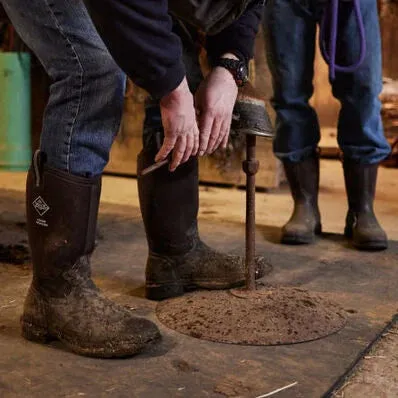 Muck Men's Chore Tall Waterproof Western Work Boot - Brown - MCHWTM90