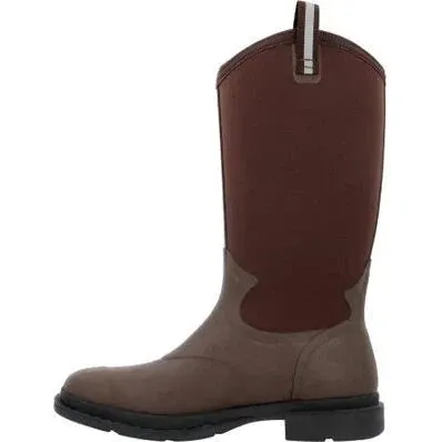 Muck Men's Chore Tall Waterproof Western Work Boot - Brown - MCHWTM90