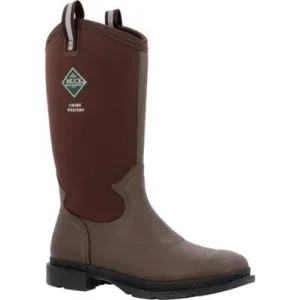 Muck Men's Chore Tall Waterproof Western Work Boot - Brown - MCHWTM90