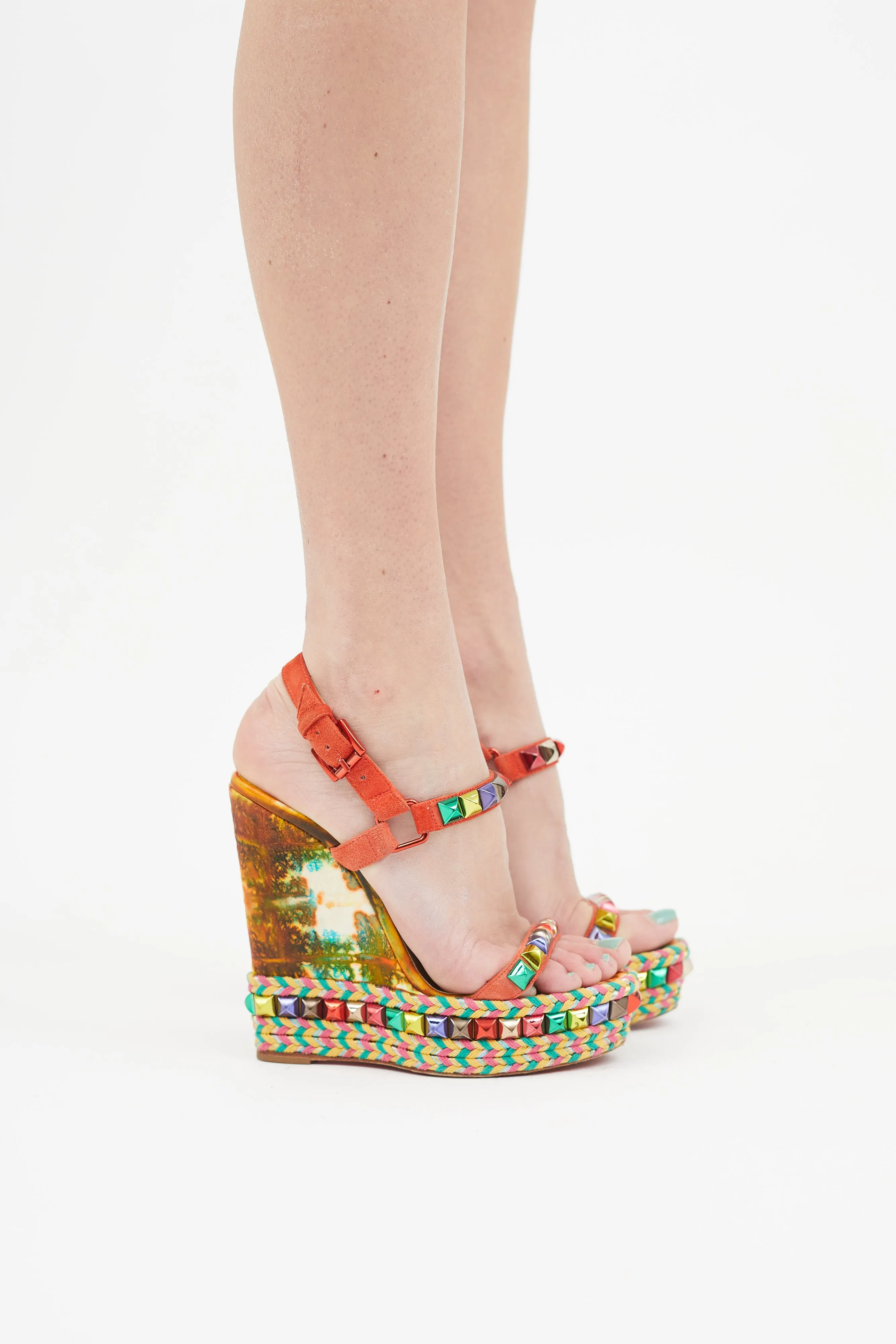 Multicolour Studded Cataclou Wedge