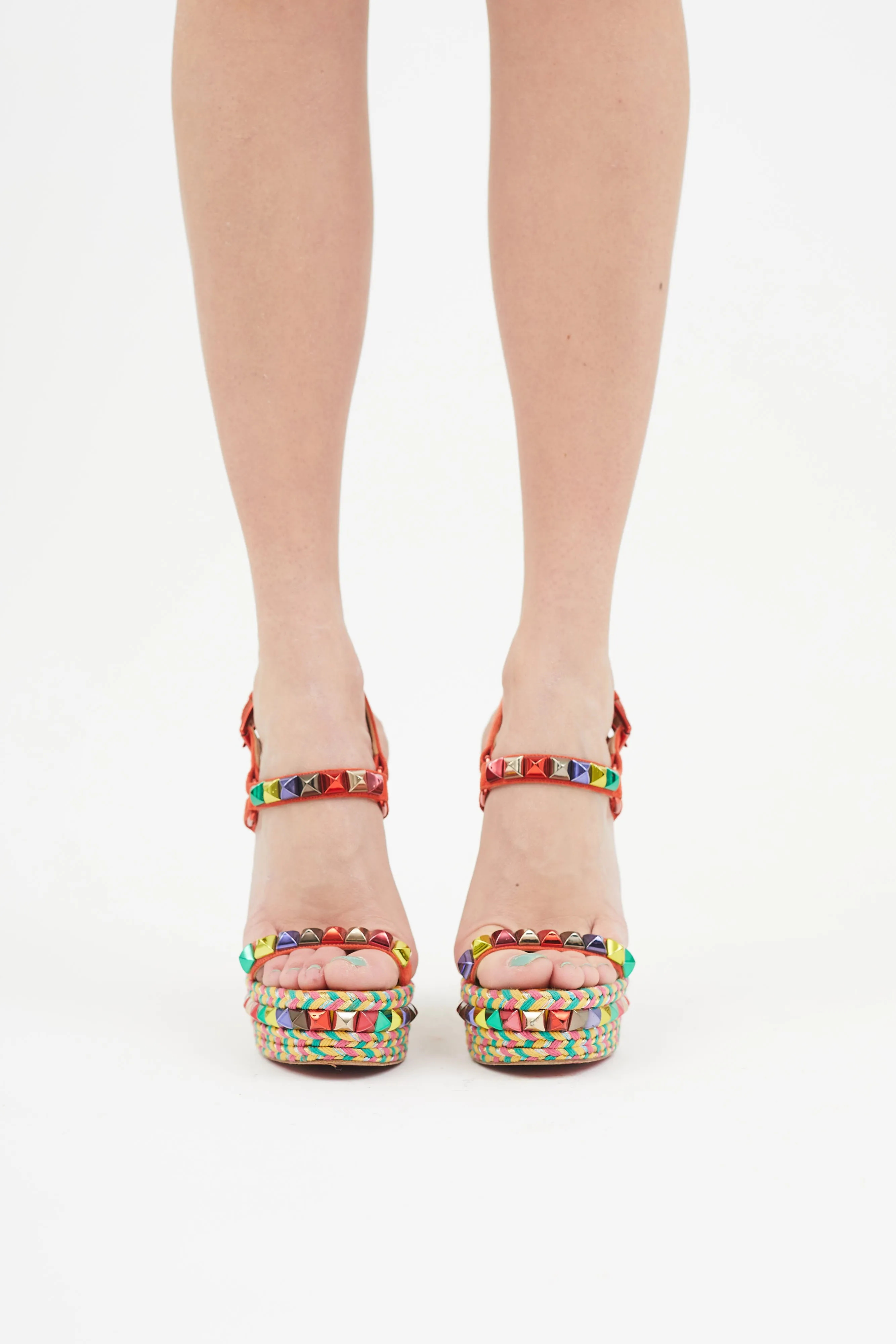 Multicolour Studded Cataclou Wedge