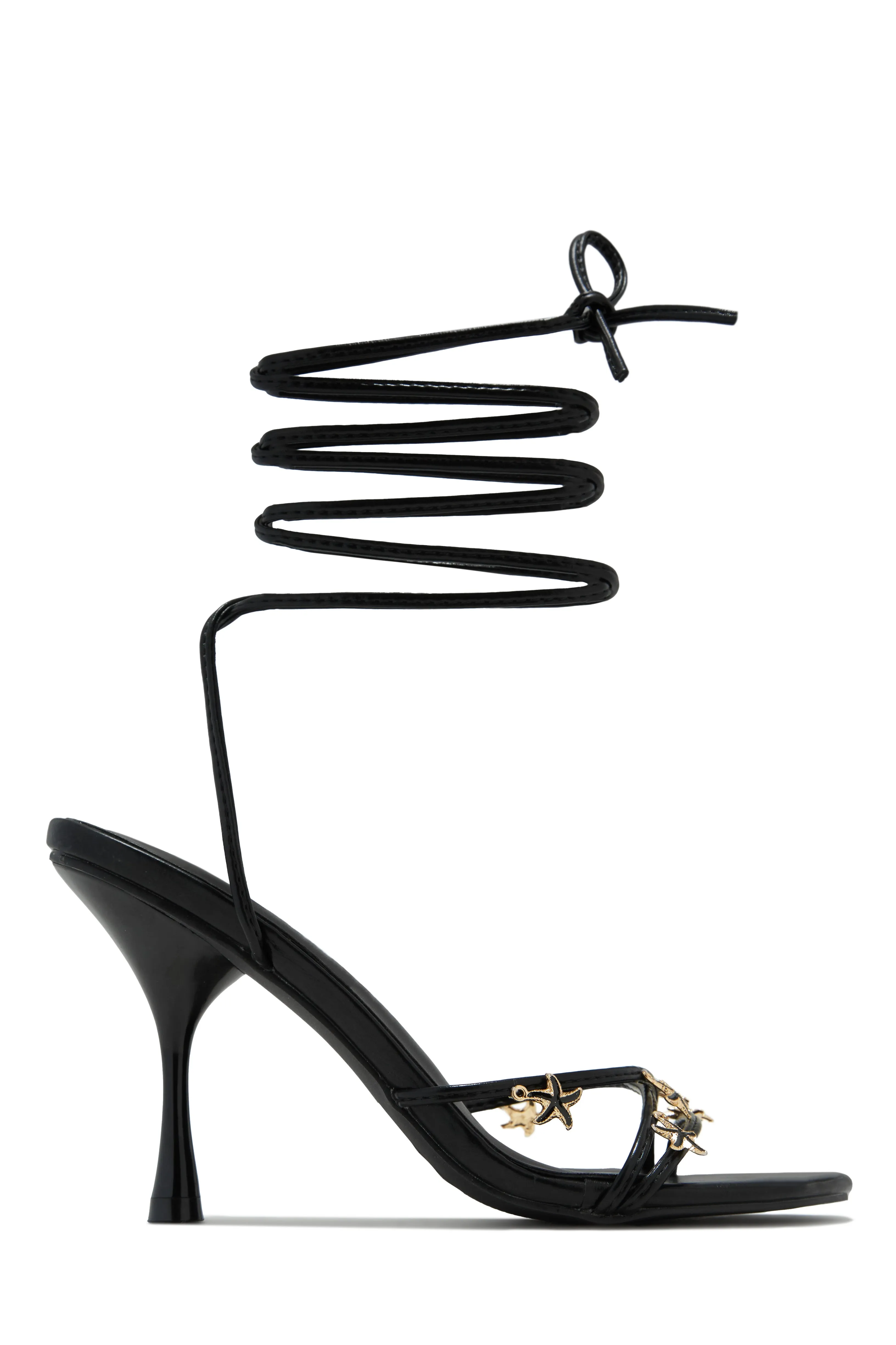Nalani Lace Up Heels - Ivory