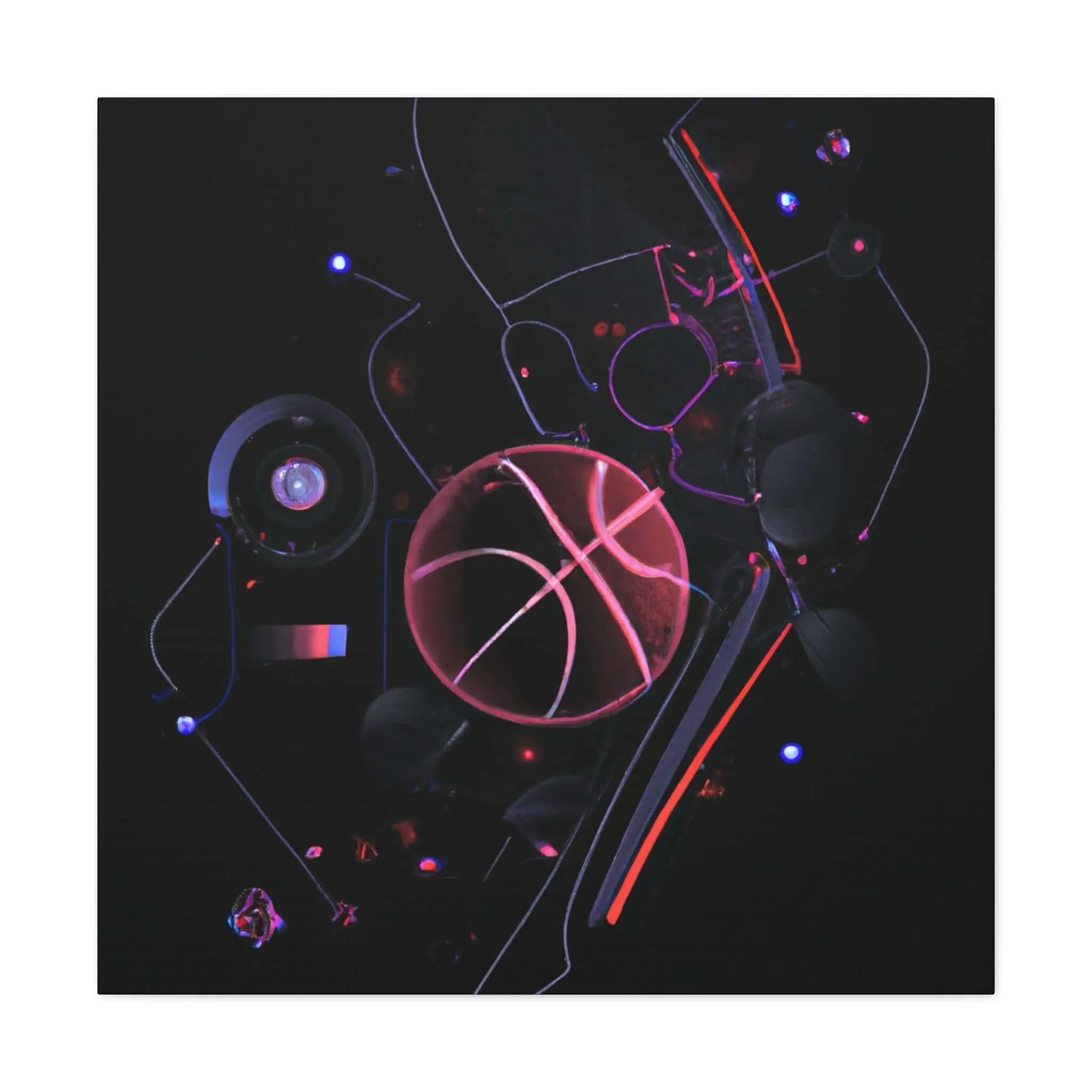 Neon Ballers: Basketball Revolution Canvas Print