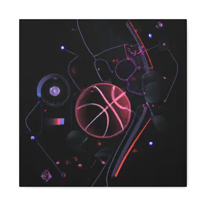 Neon Ballers: Basketball Revolution Canvas Print