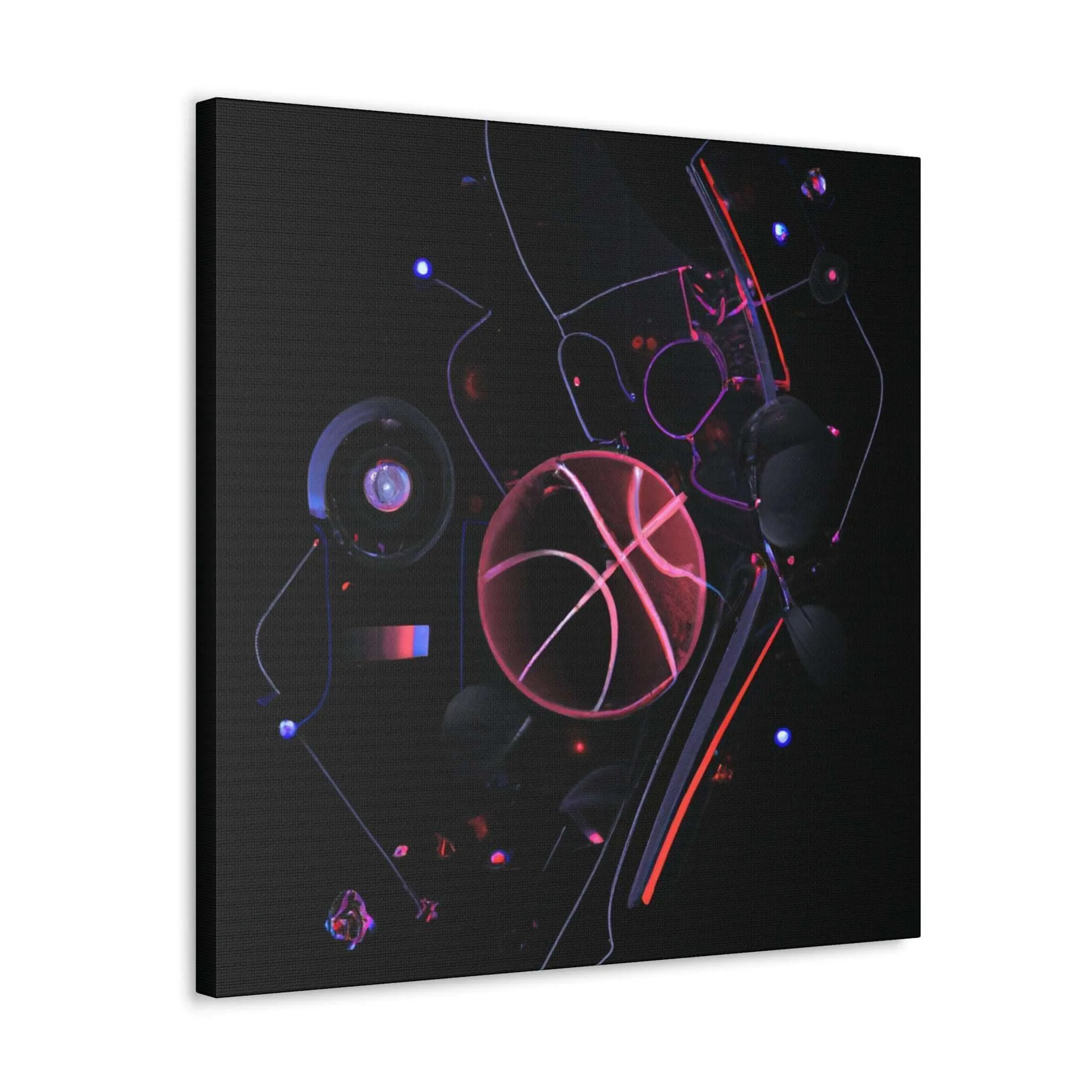Neon Ballers: Basketball Revolution Canvas Print