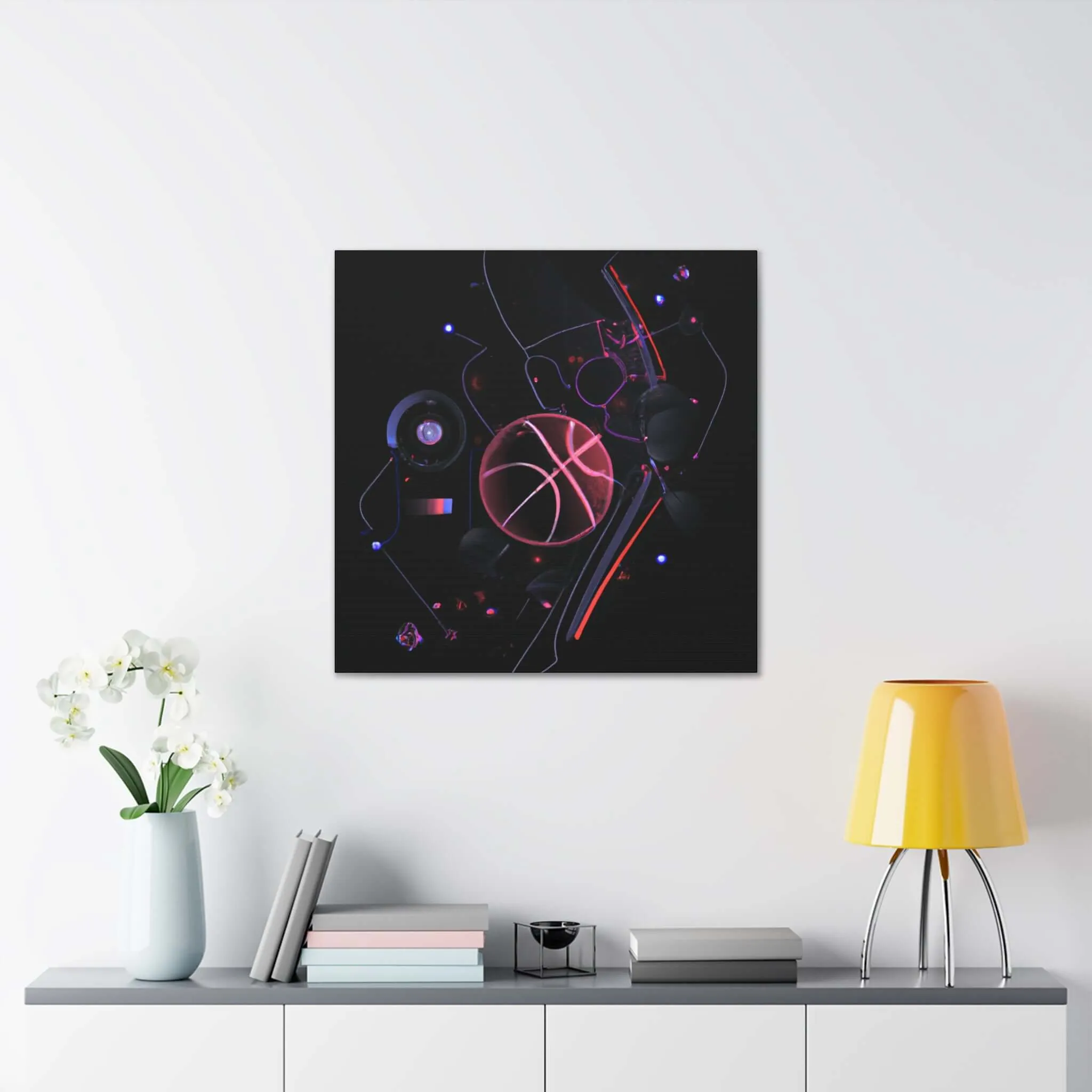 Neon Ballers: Basketball Revolution Canvas Print