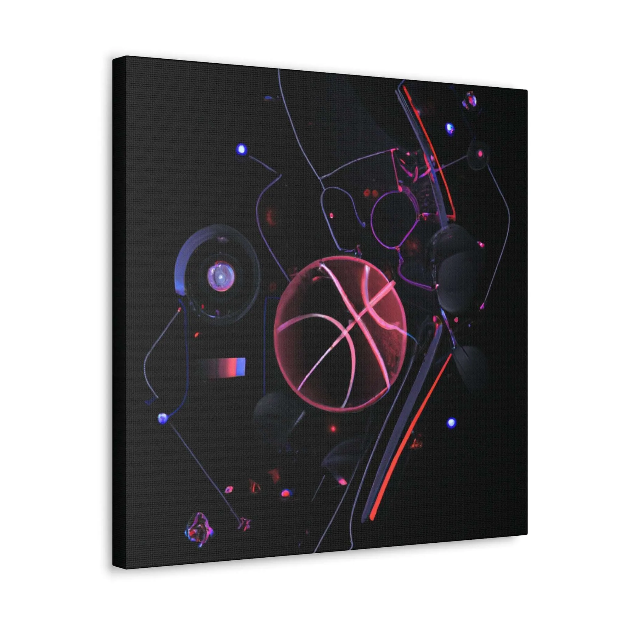 Neon Ballers: Basketball Revolution Canvas Print