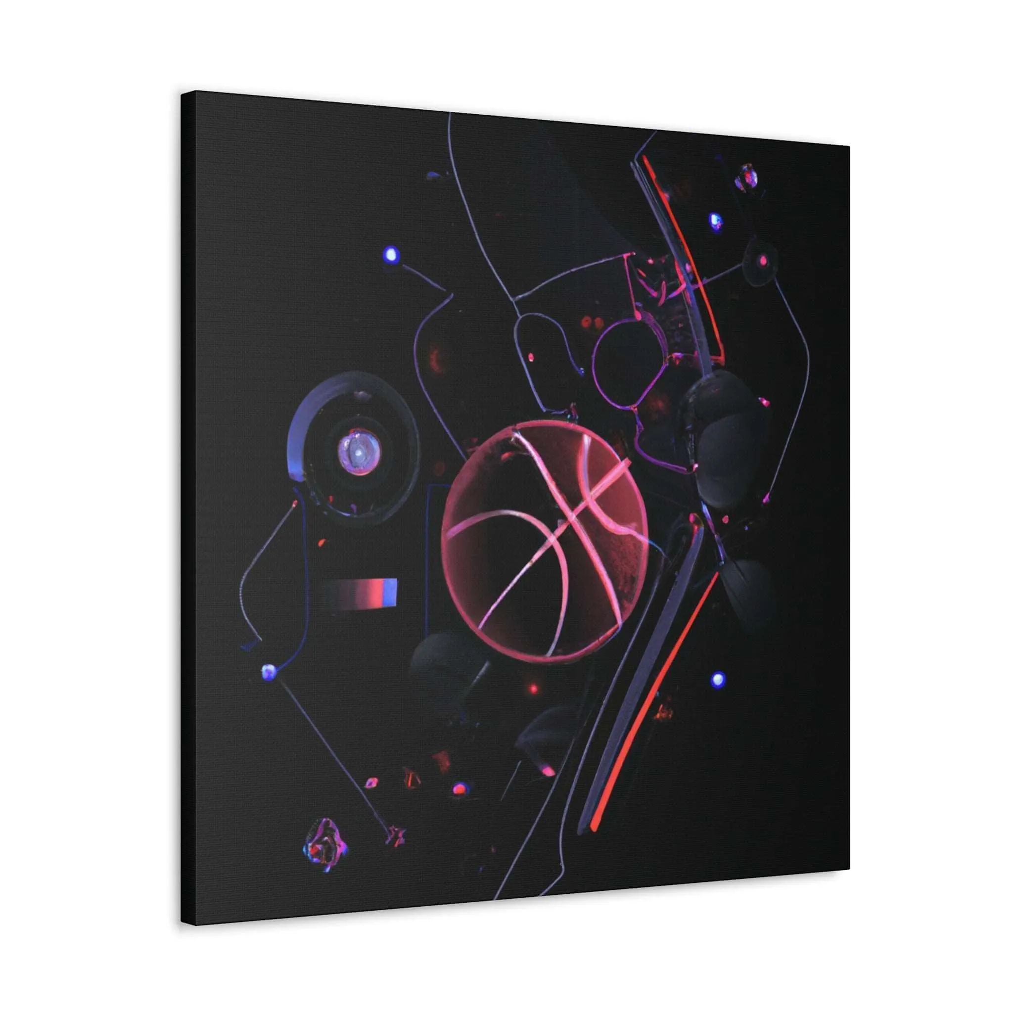 Neon Ballers: Basketball Revolution Canvas Print