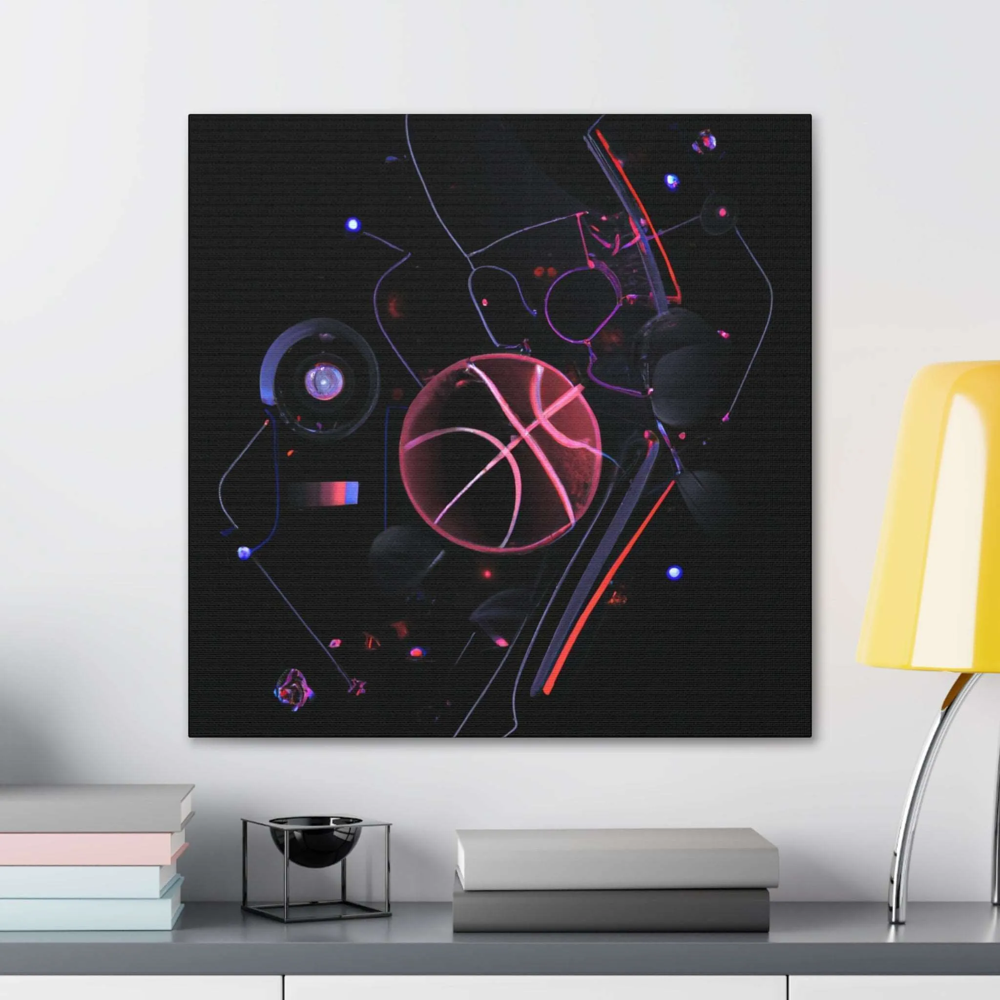 Neon Ballers: Basketball Revolution Canvas Print