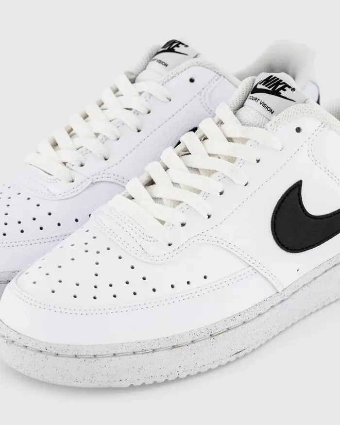 NIKE YOUTH COURT BOROUGH LOW 2 - WHITE/BLACK