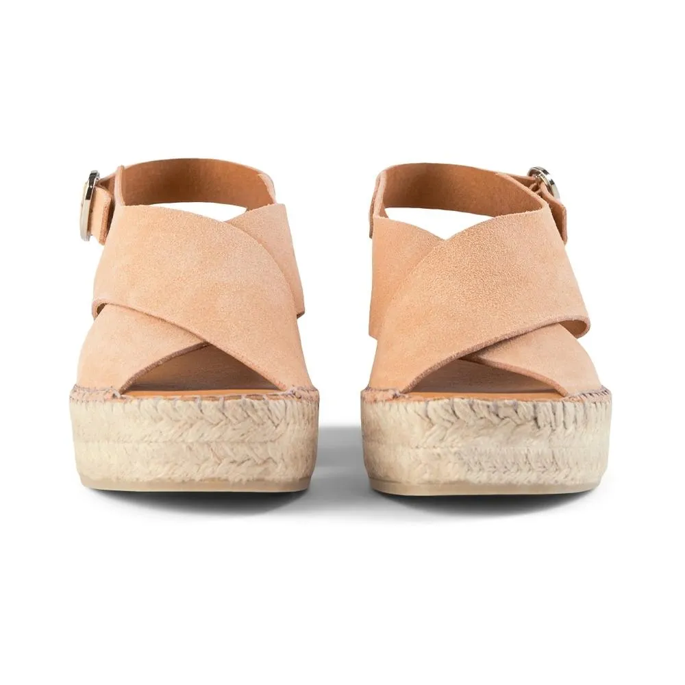 Orchid wedge suede - APRICOT