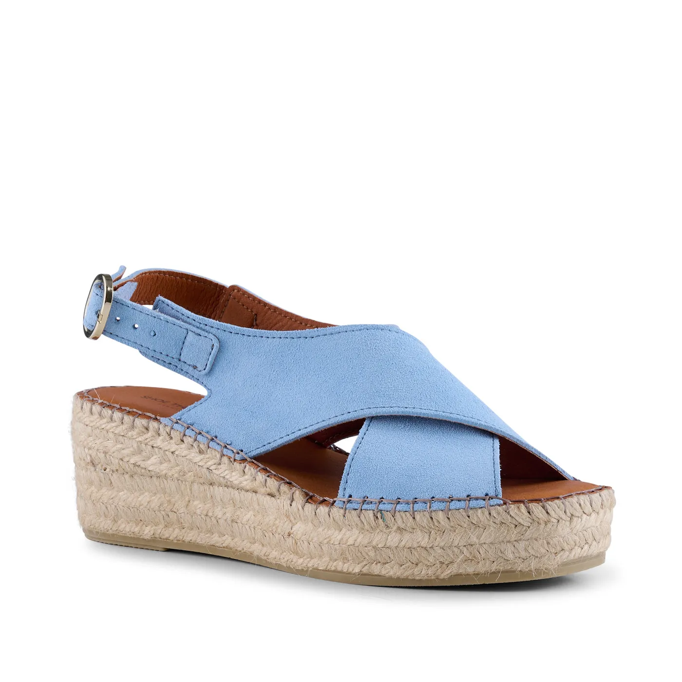 Orchid wedge suede - BLUE