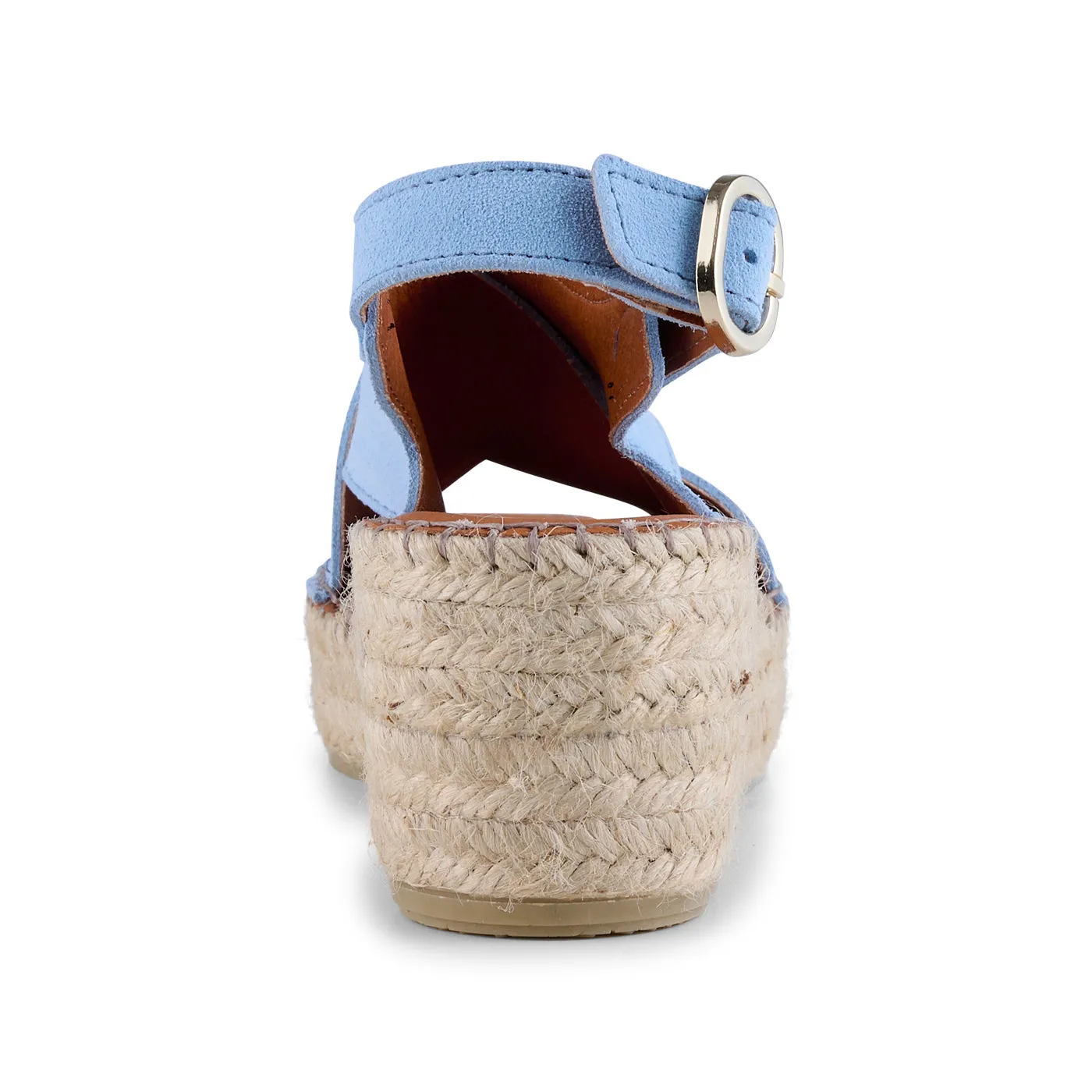 Orchid wedge suede - BLUE