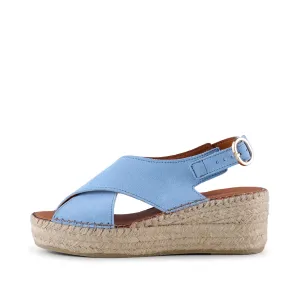 Orchid wedge suede - BLUE