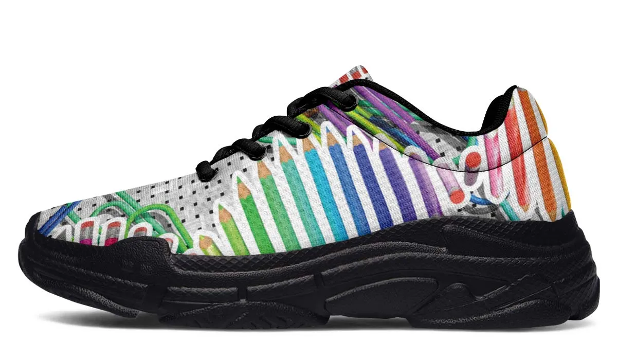 Pencil DNA Chunky Sneakers