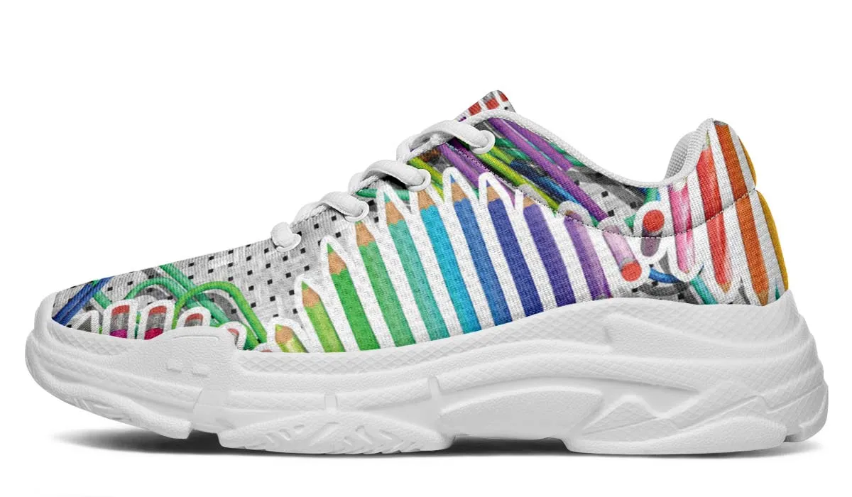 Pencil DNA Chunky Sneakers
