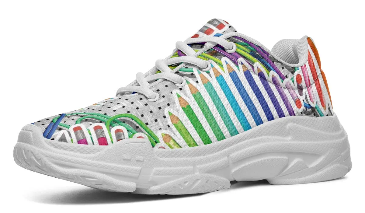 Pencil DNA Chunky Sneakers