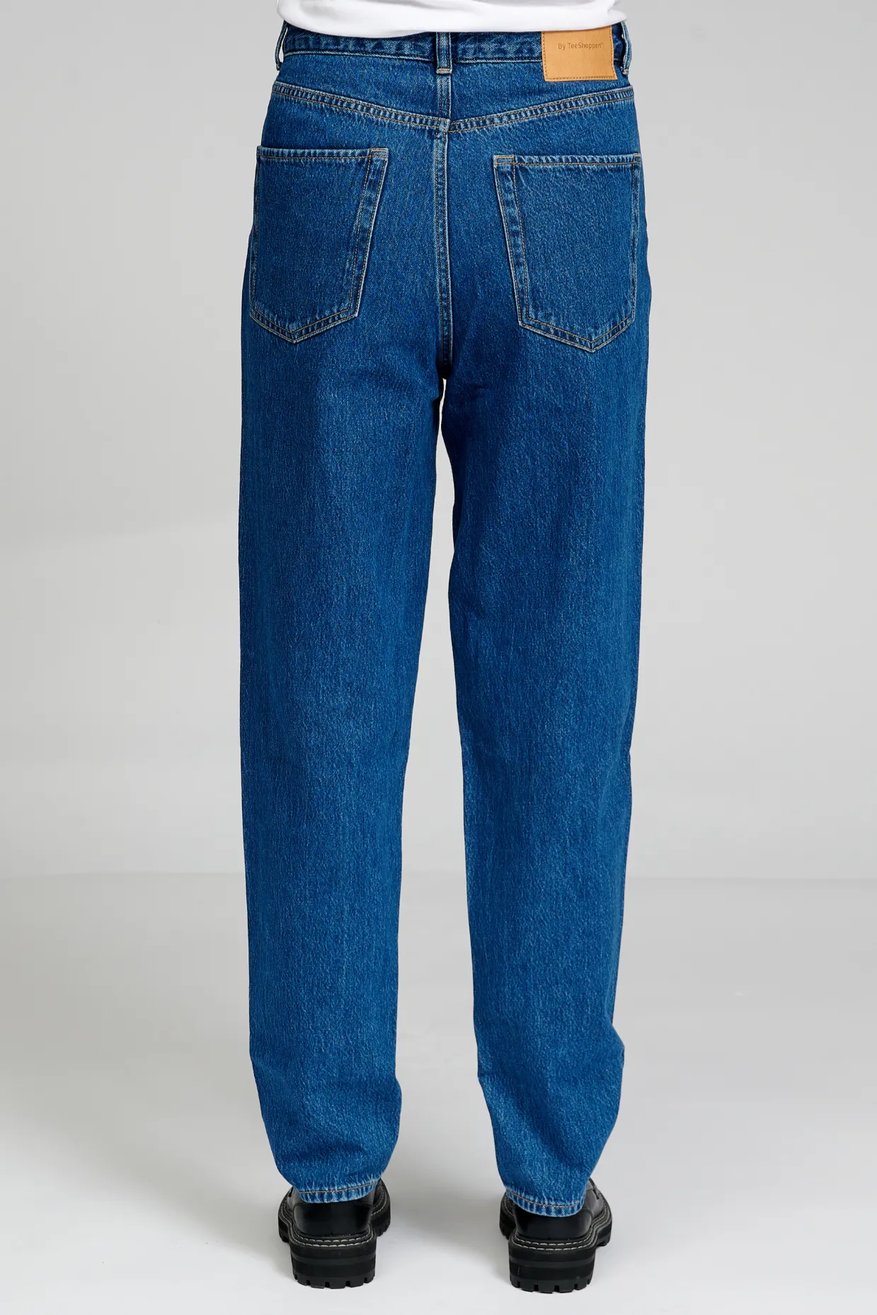 Performance Mom Jeans - Medium Blue Denim