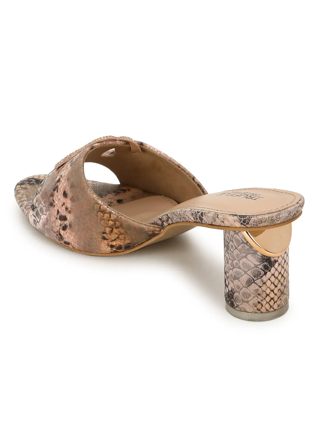 Pink PU Block Mules (TC-H00646-PNK)