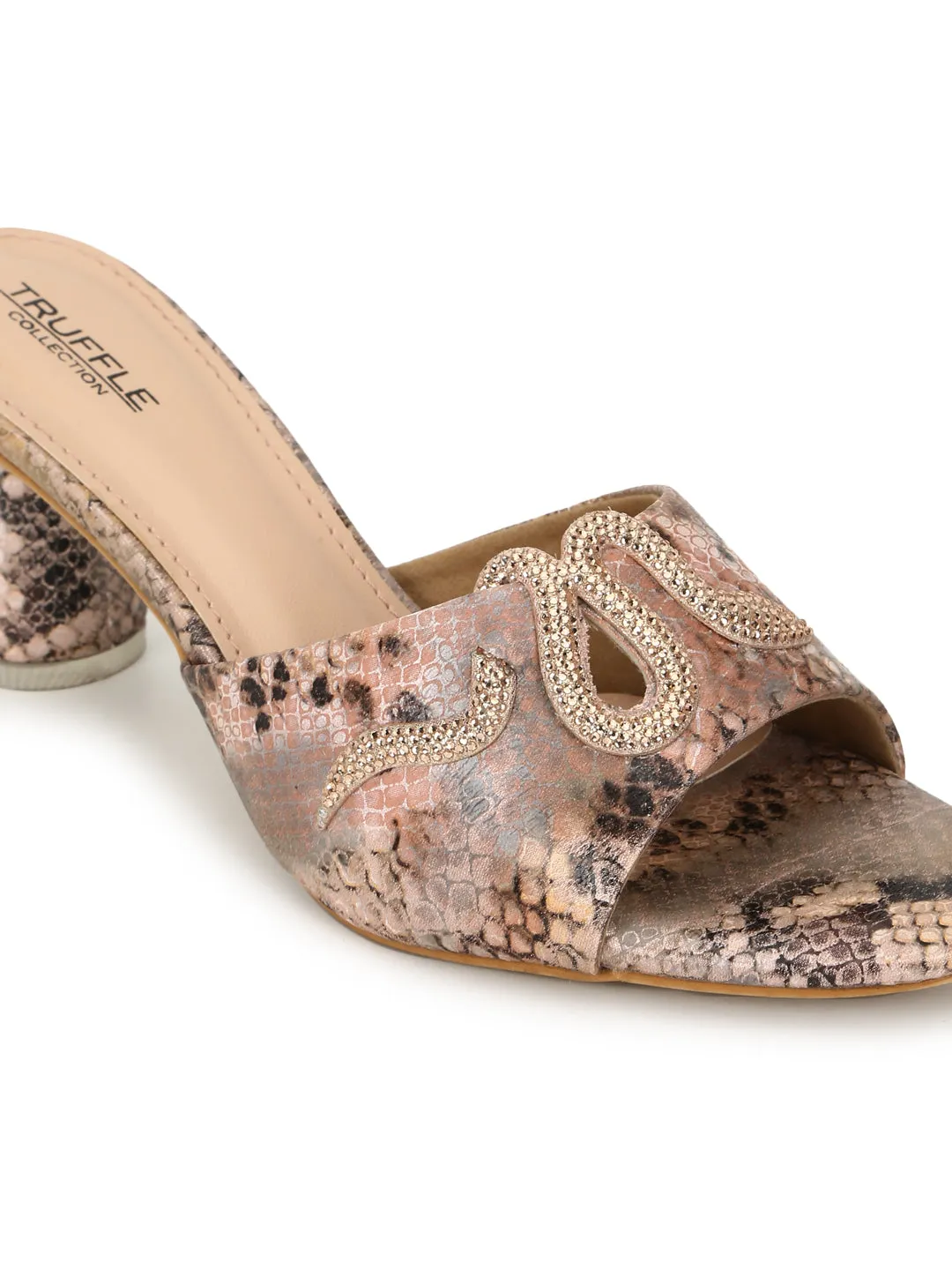 Pink PU Block Mules (TC-H00646-PNK)