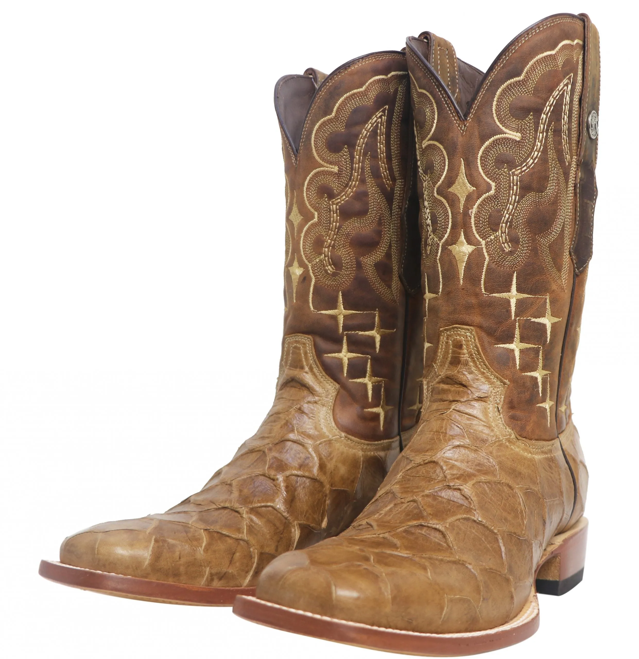 Pirarucu Fish Square Toe Boots