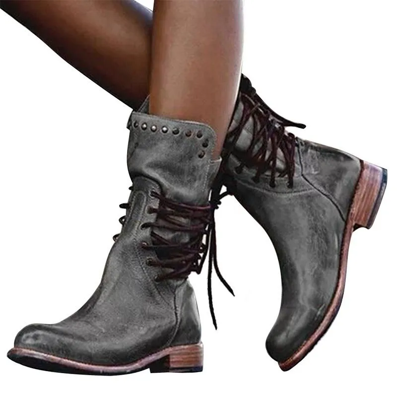 Purpdrank - Fashion Beaded Strap Martin Boots