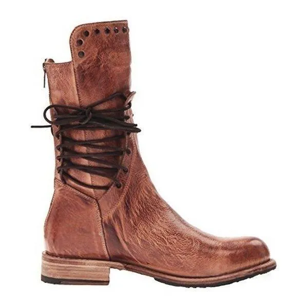 Purpdrank - Fashion Beaded Strap Martin Boots