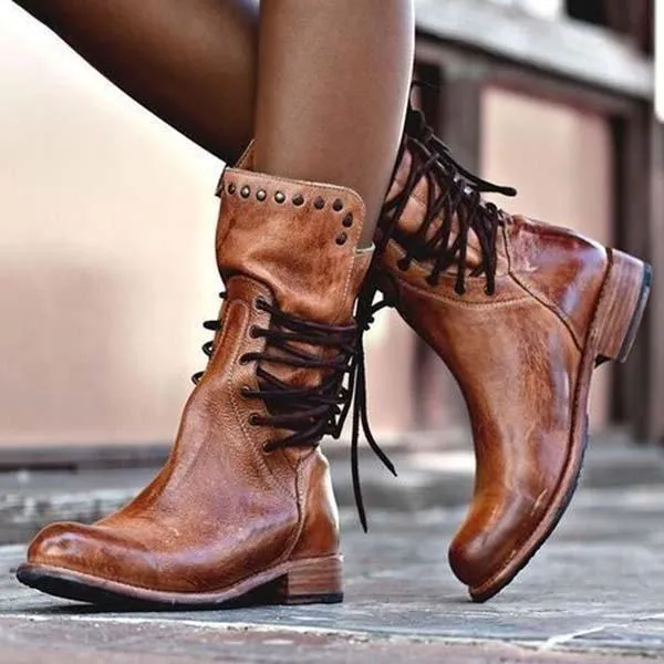 Purpdrank - Fashion Beaded Strap Martin Boots