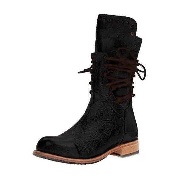 Purpdrank - Fashion Beaded Strap Martin Boots