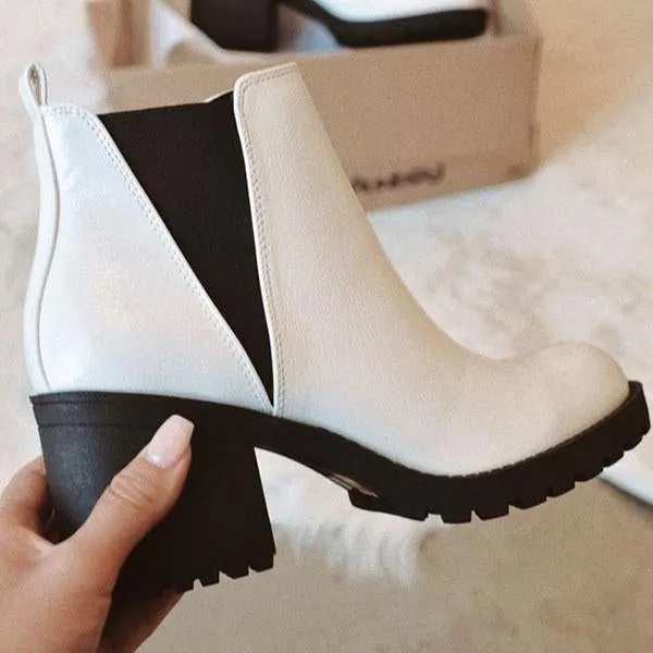 Purpdrank - Patent Leather Slip-On Ankle Boots