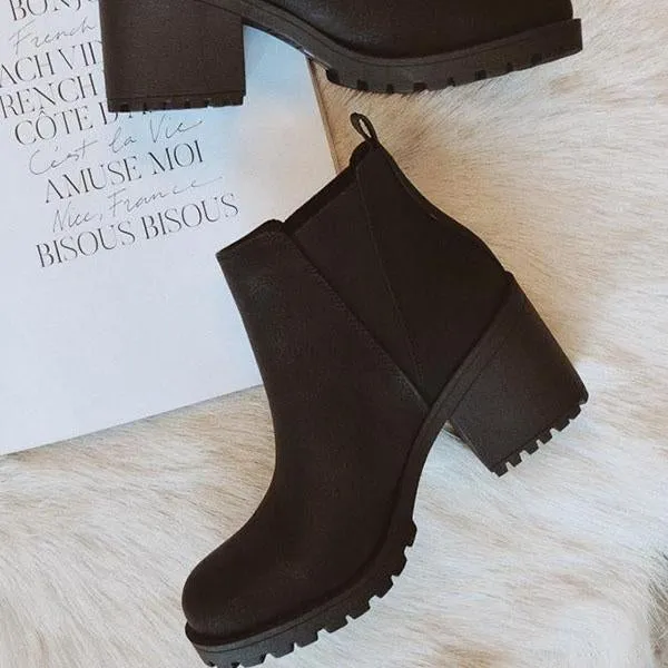 Purpdrank - Patent Leather Slip-On Ankle Boots
