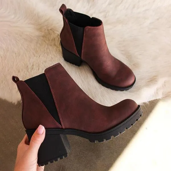 Purpdrank - Patent Leather Slip-On Ankle Boots
