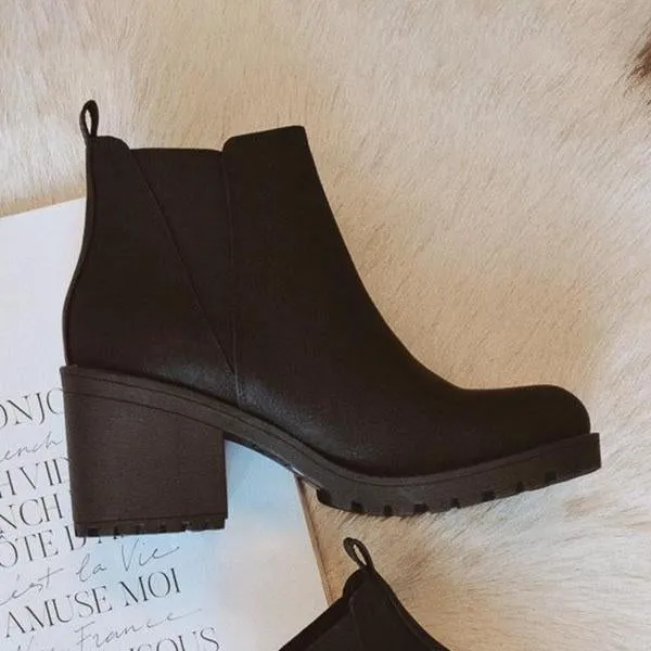 Purpdrank - Patent Leather Slip-On Ankle Boots
